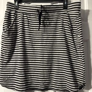 Renee C. Monochrome Striped Mini Skirt
